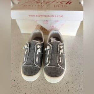 Blowfish Girls Kids Charcoal Slip On Sneakers ~12